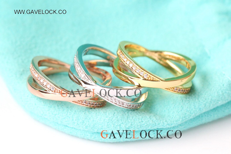 AAA Quality Tiff@ny Cross Ring set with Diamonds